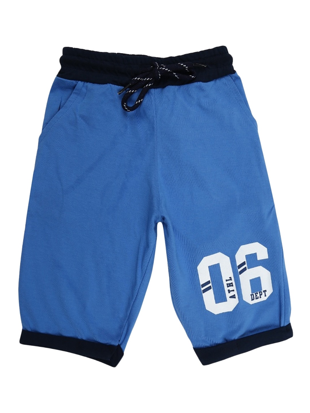 

V-Mart Boys Printed Cotton Shorts, Blue