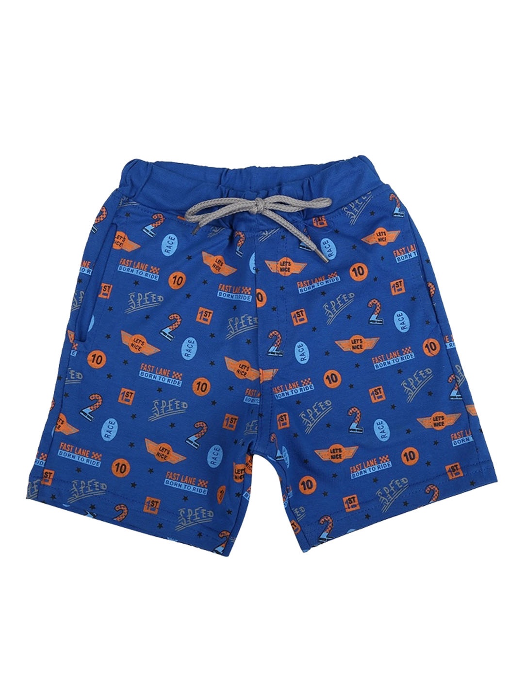 

V-Mart Boys Conversational Printed Shorts, Blue