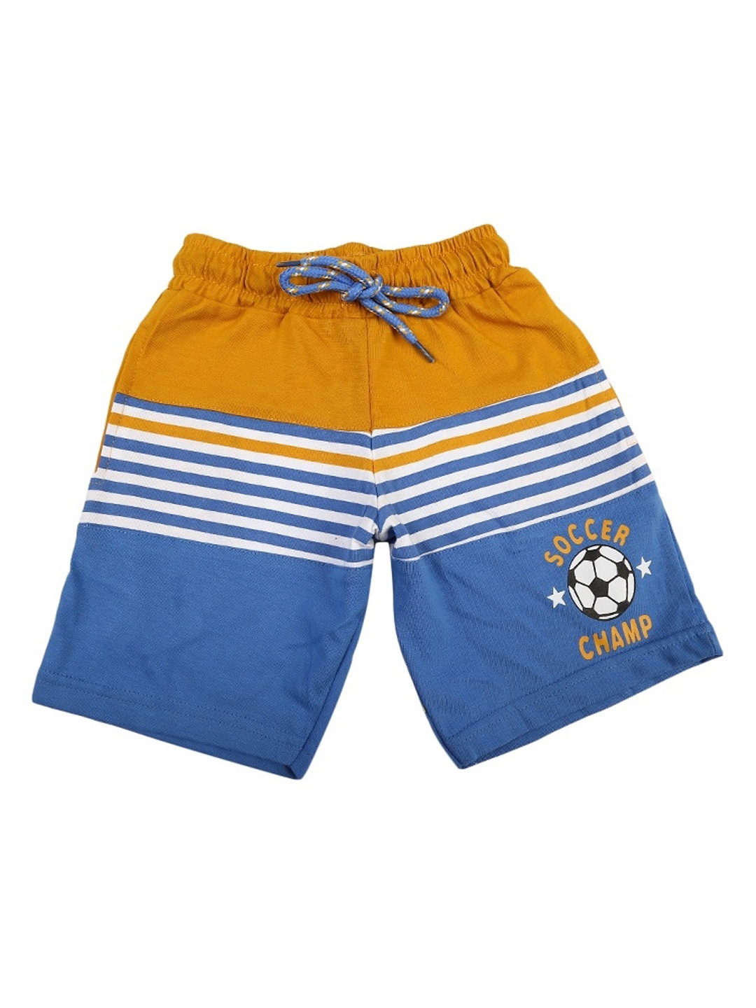 

V-Mart Boys Striped Shorts, Gold