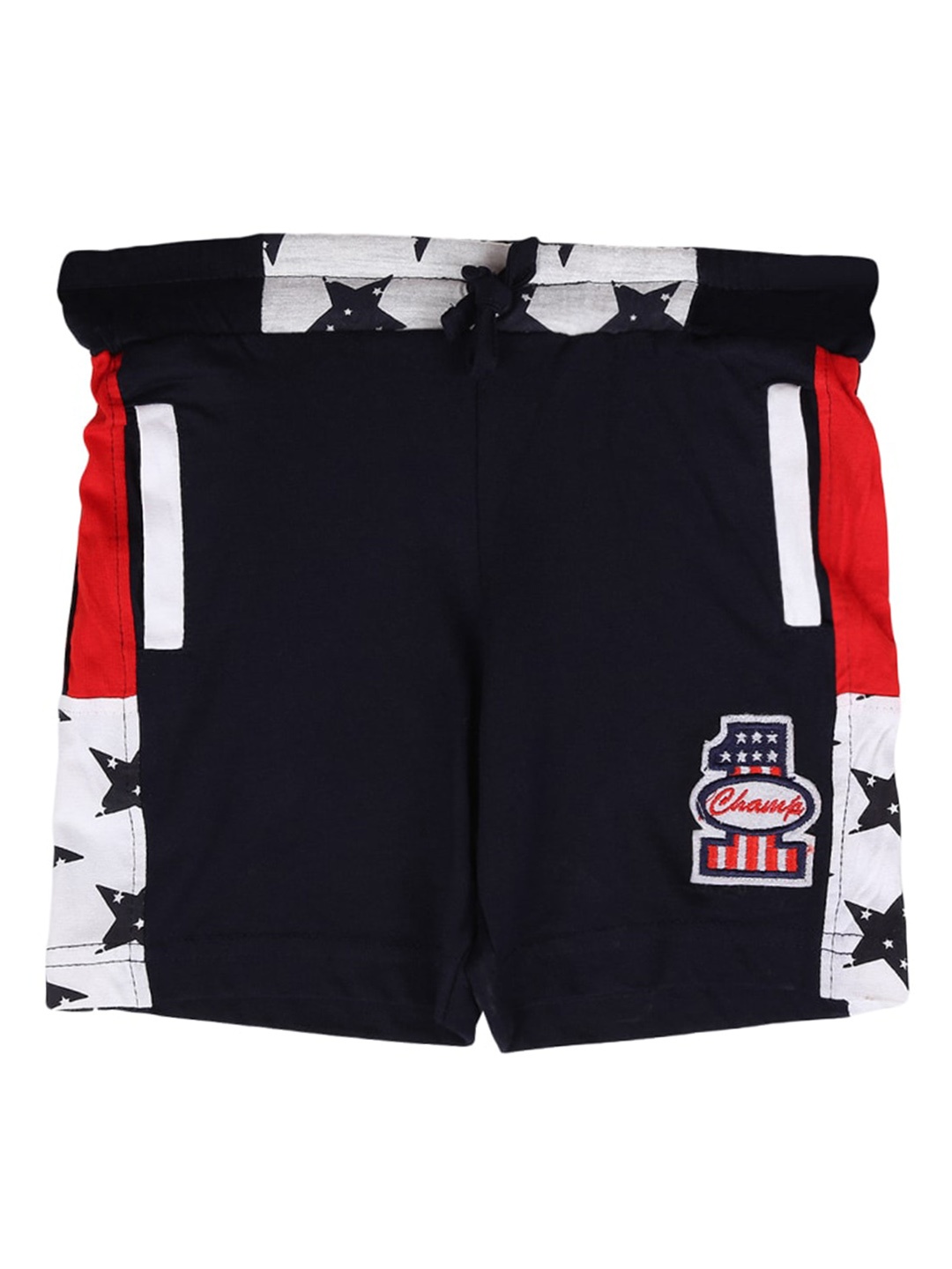 

V-Mart Boys Printed Cotton Shorts, Blue