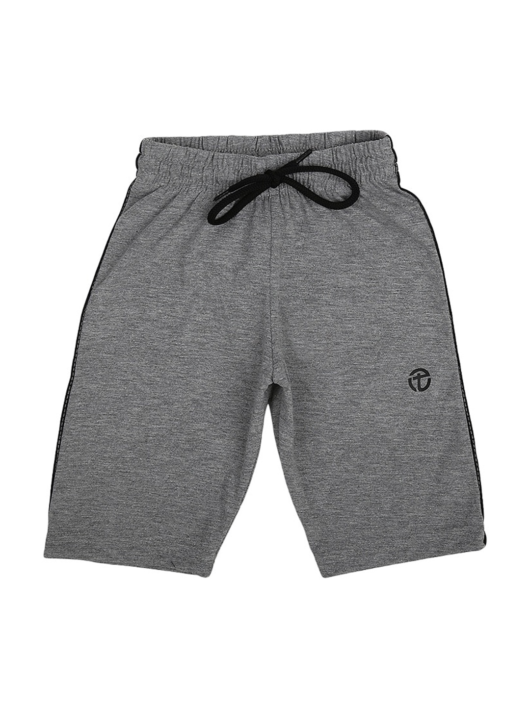 

V-Mart Boys Mid-Rise Cotton Shorts, Grey