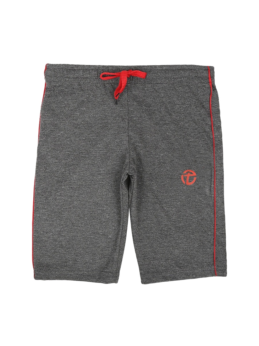 

V-Mart Boys Mid-Rise Cotton Shorts, Grey