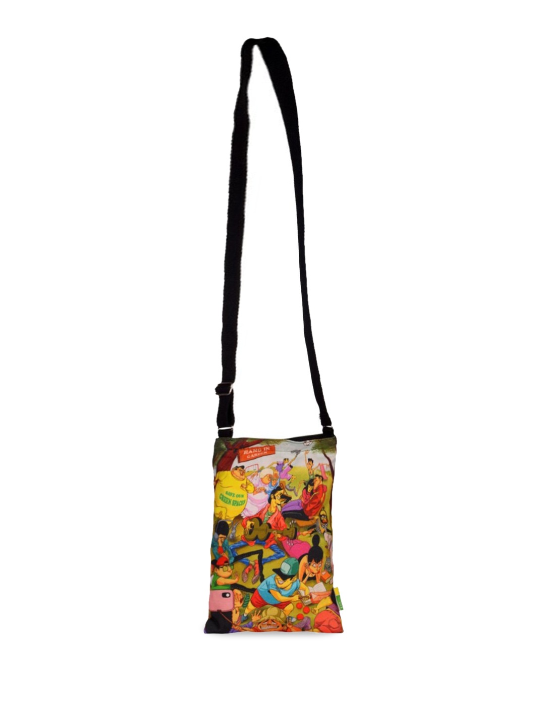 

Eco Corner Printed Cotton Shopper Sling Bag, Pink