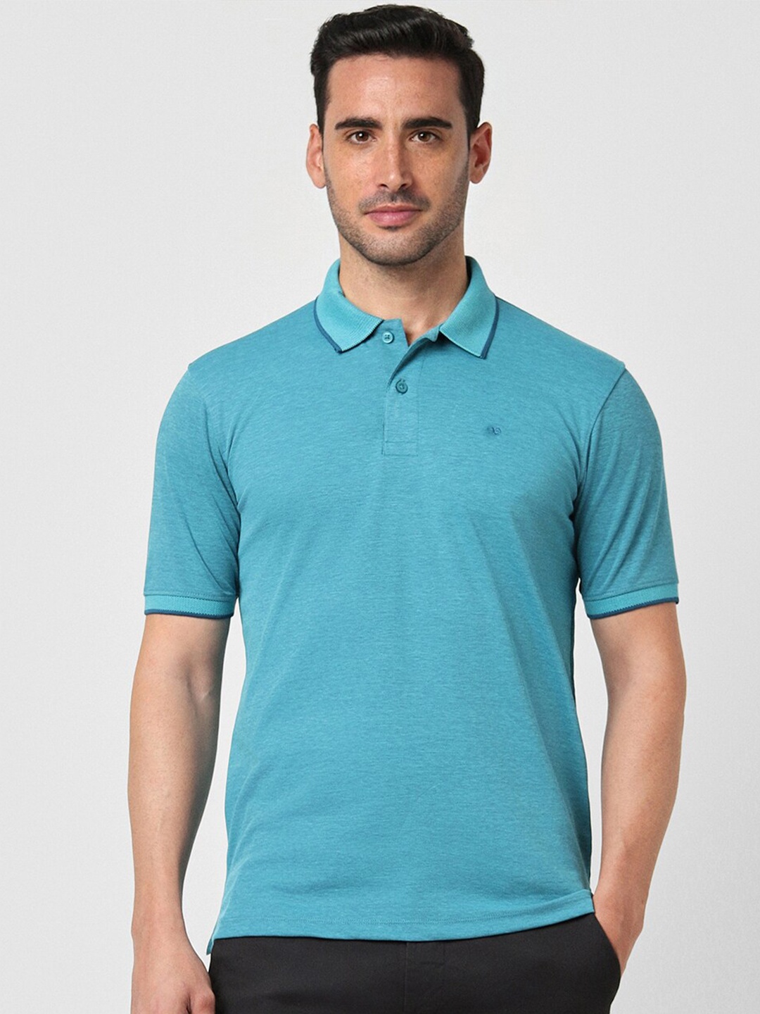 

Peter England Polo Collar Regular Fit T-shirt, Blue