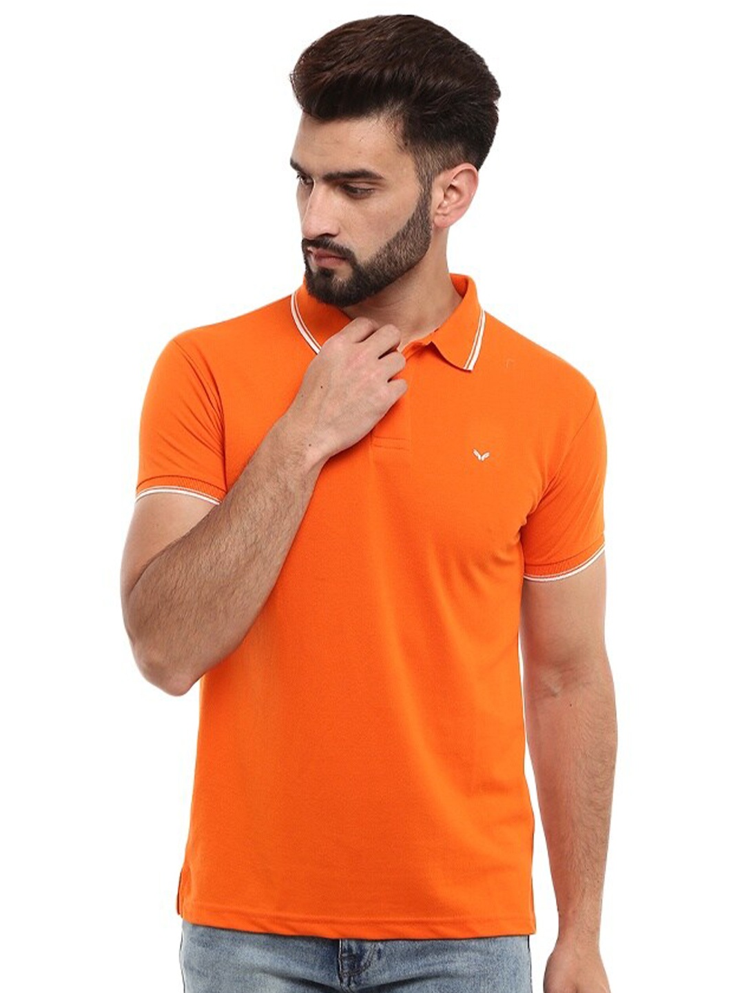 

V-Mart Polo Collar Short Sleeves T-shirt, Orange