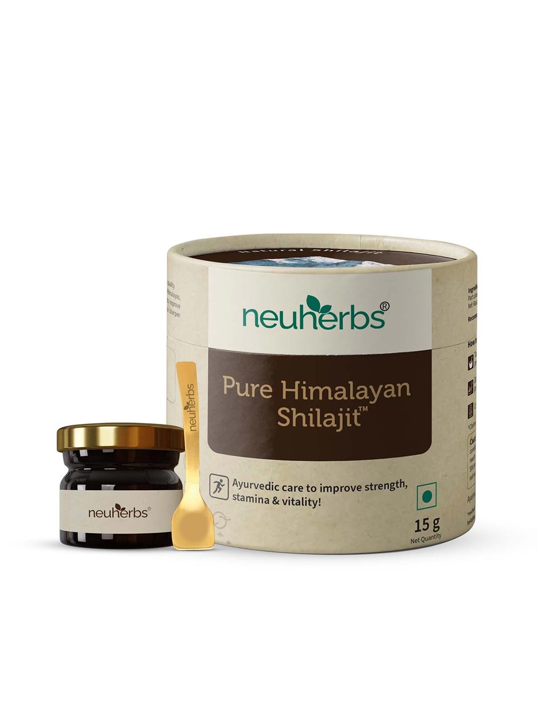 

Neuherbs Pure Himalayan Shilajit To Boost Up Stamina & Strength - 15 g, Brown