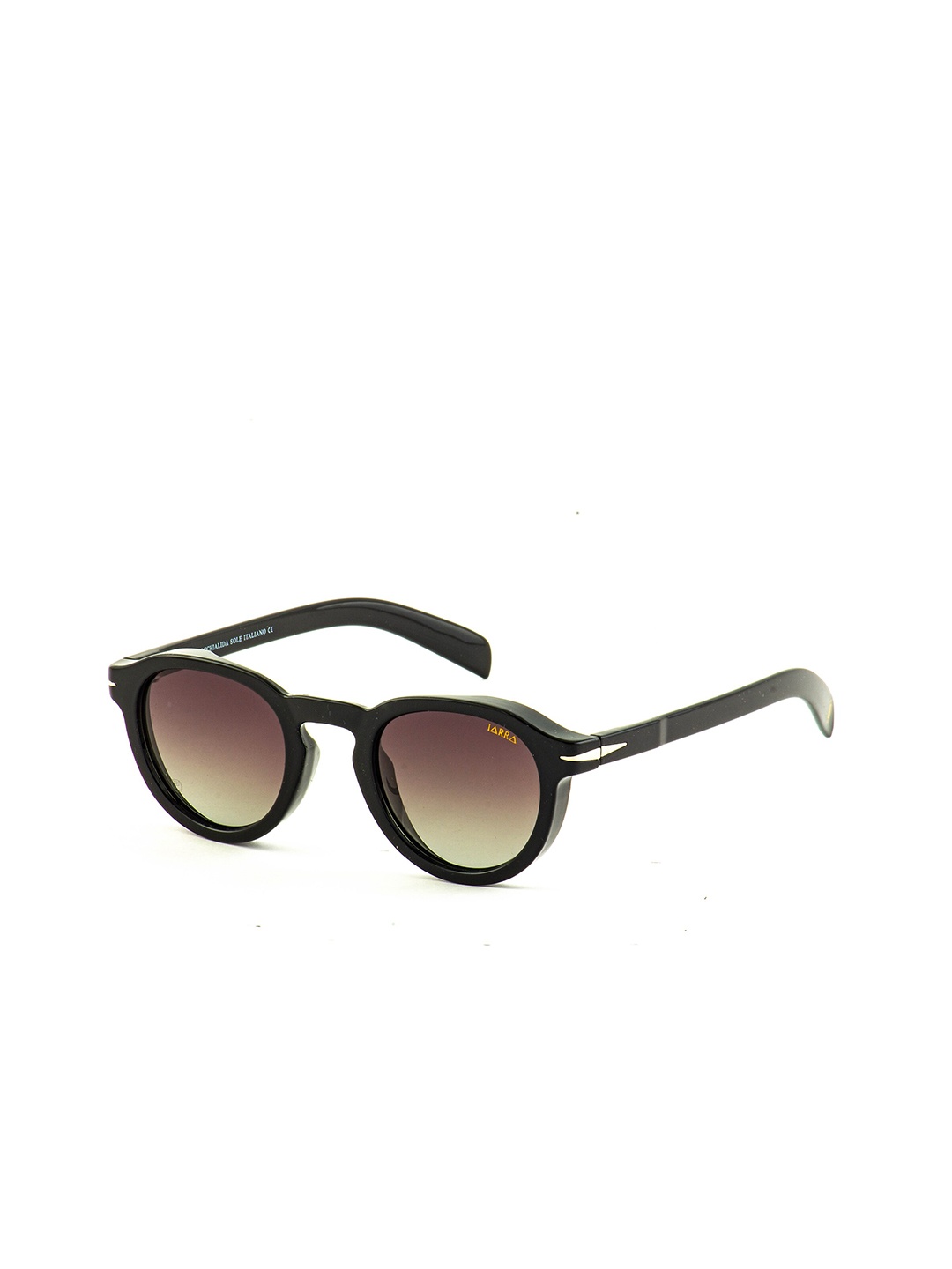 

IARRA Unisex Round Sunglasses with Polarised Lens, Brown