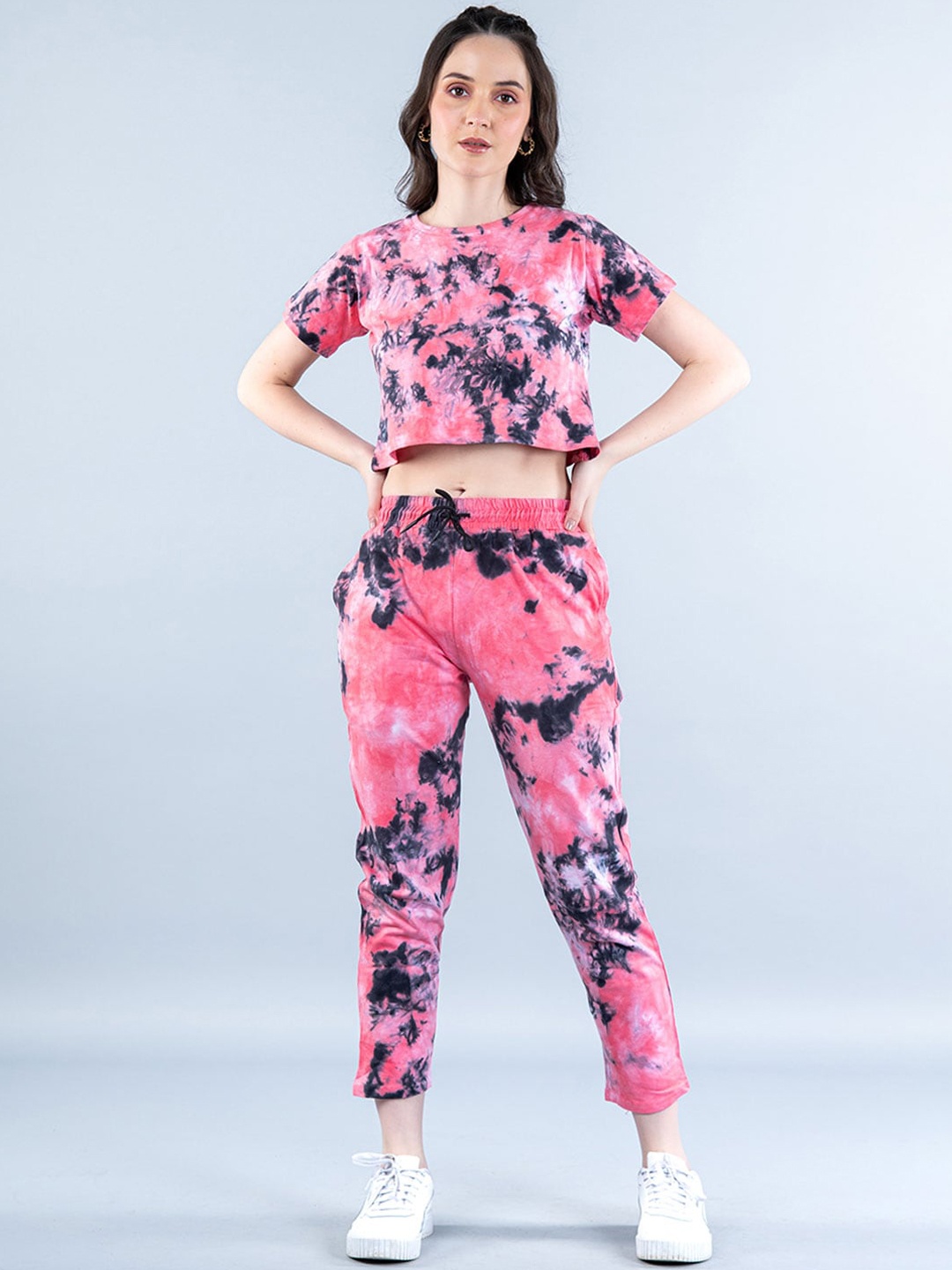 Tistabene Tie-Dye T-Shirt & Joggers, Pink