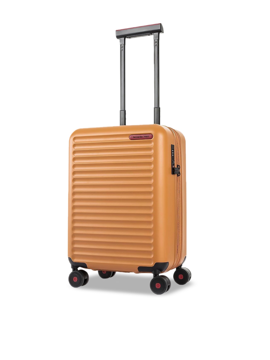 

Samsonite RED TOIIS C Hard-Sided Textured Cabin Trolley Bag, Gold