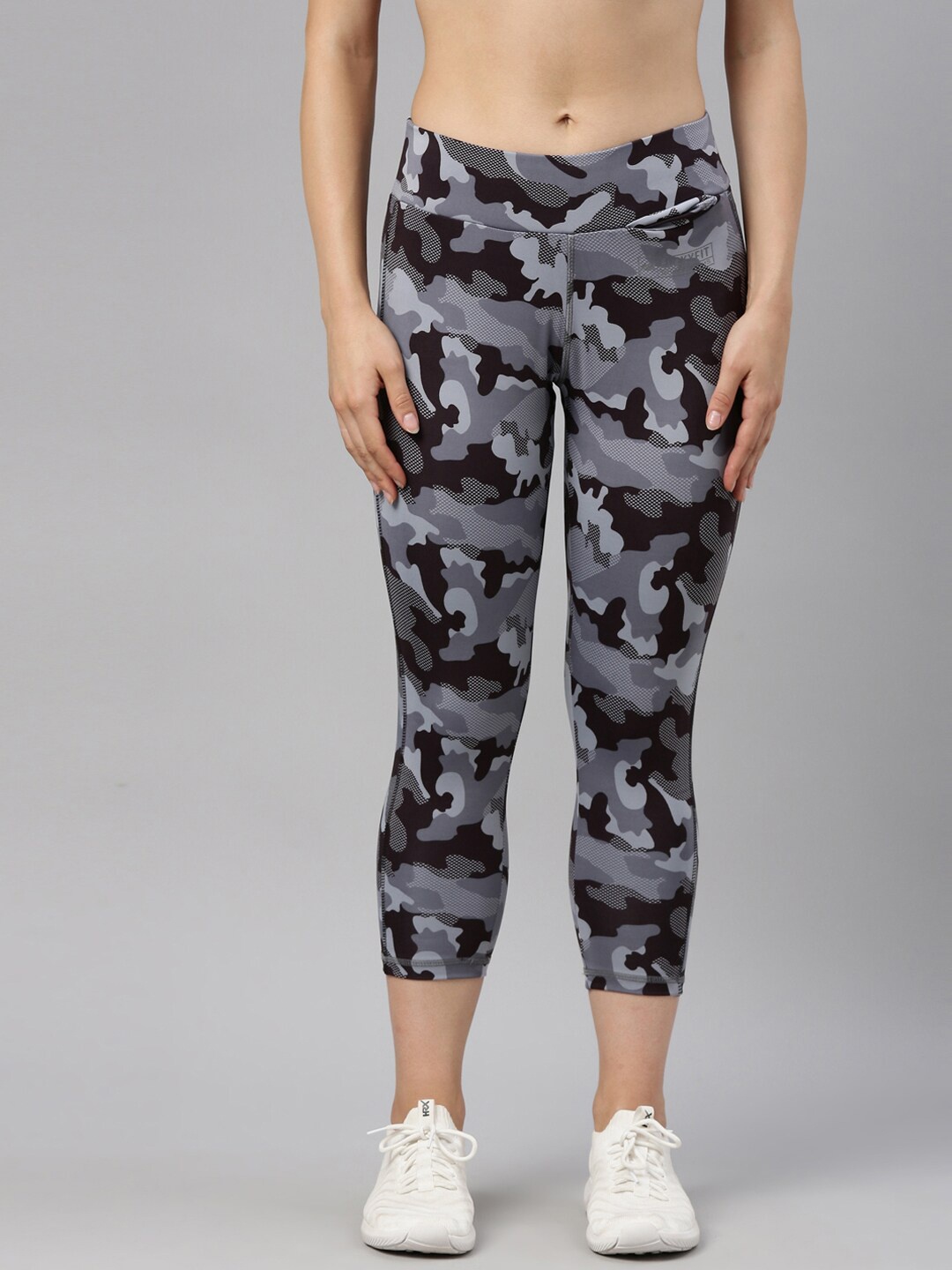 

GOLDSTROMS Women Mid-Rise Printed Capris, Grey