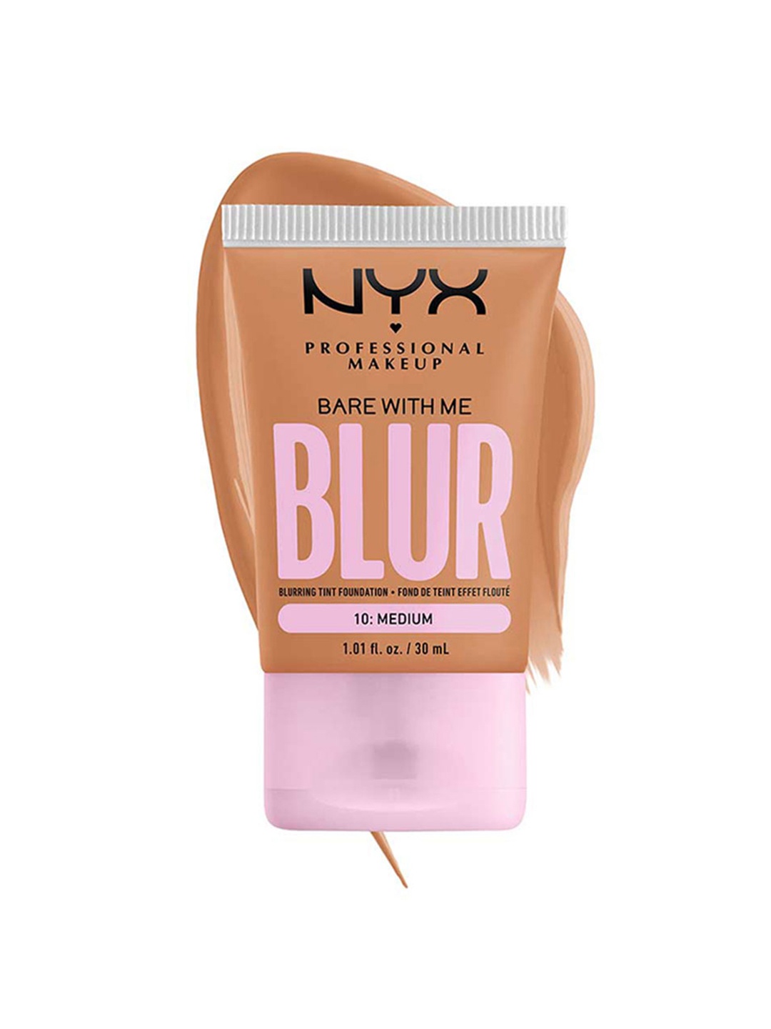 

NYX PROFESSIONAL MAKEUP Bare With Me Blur Tint Foundation 30 ml - Medium 10, Brown