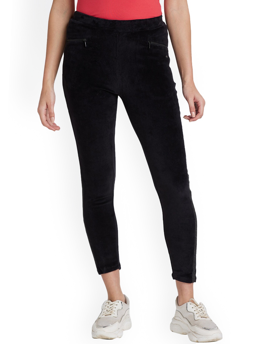 

Being Human Women Mid-Rise Ankle-Length Leggings, Black