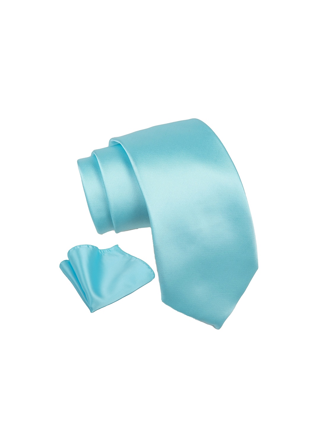 

AXLON Tie & Pocket Square Accessory Gift Set, Turquoise blue