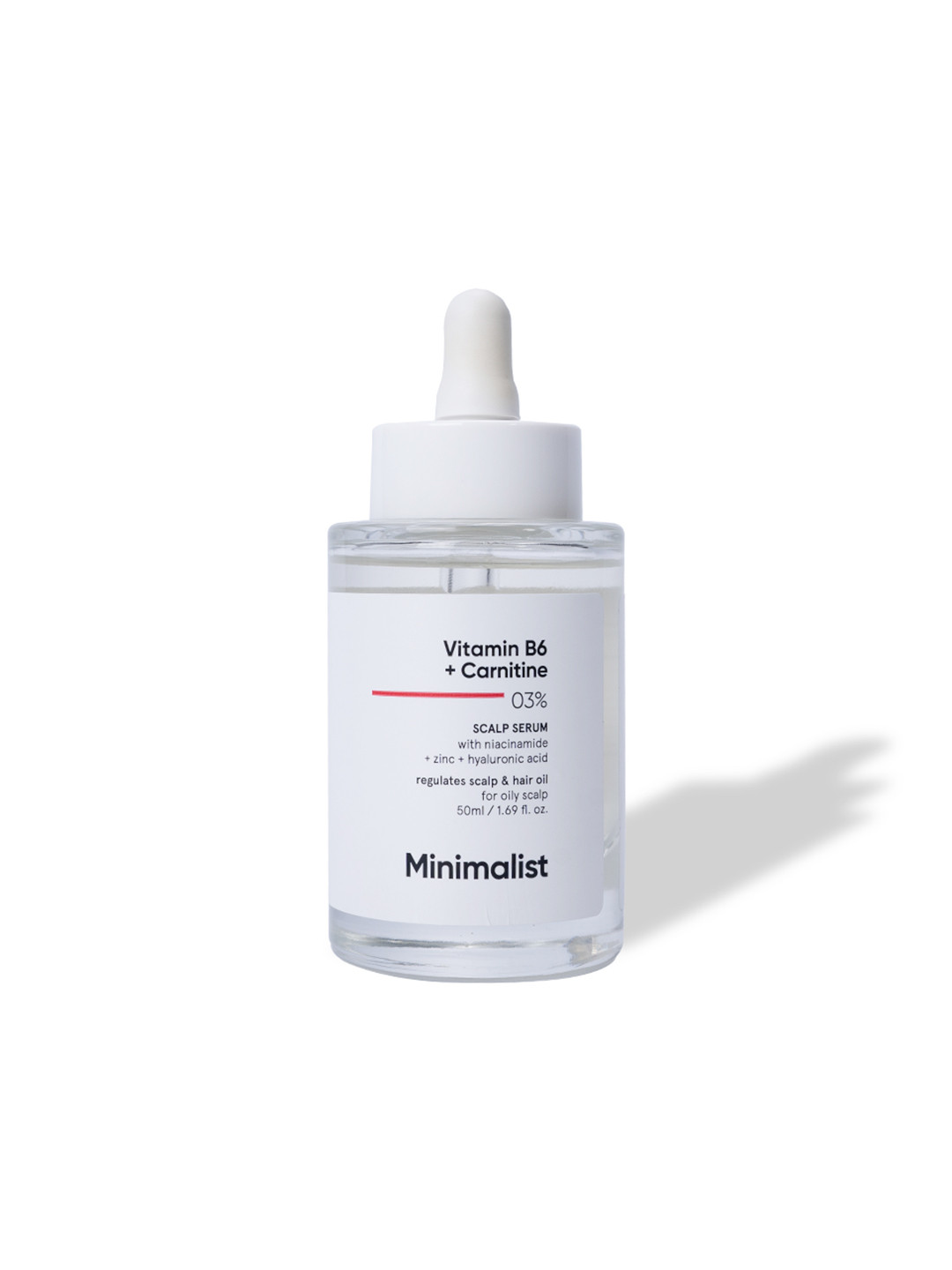 

Minimalist Vitamin B6 + Carnitine Oil-Control Scalp Serum for Oily Scalp - 50ml, White