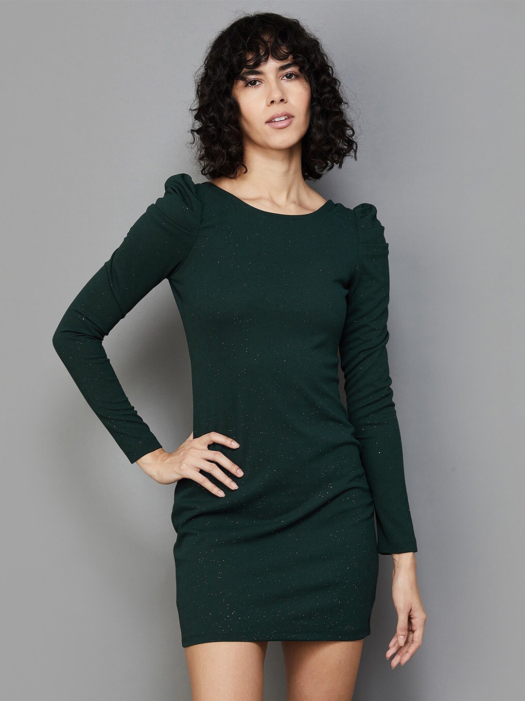 

Ginger by Lifestyle Round Neck Sheath Dress, Green