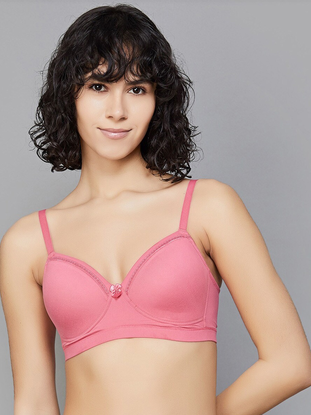 

Ginger by Lifestyle Pink Full Coverage Lightly Padded Everyday Bra With UV Protection
