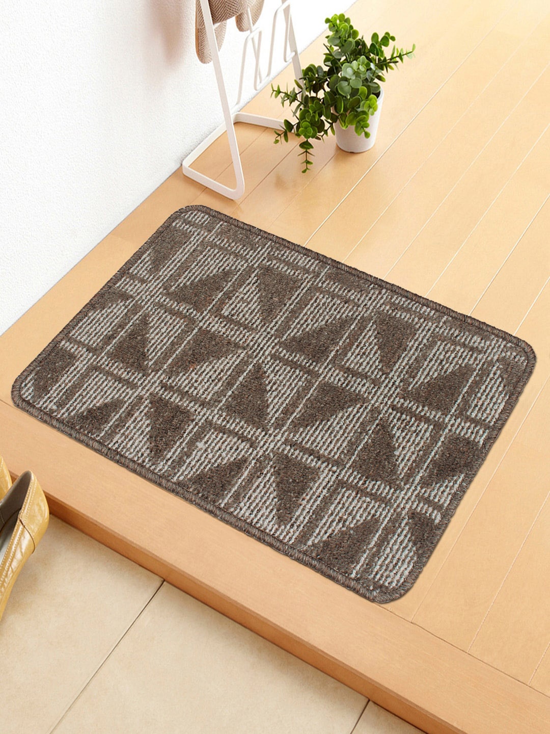 

Story@home Brown Printed Anti Skid Doormat