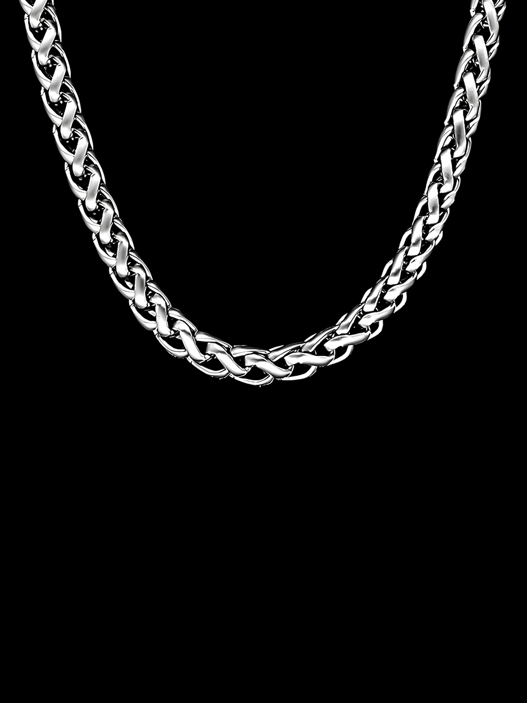 

KARISHMA KREATIONS Unisex Stainless Steel Silver-Plated Chain