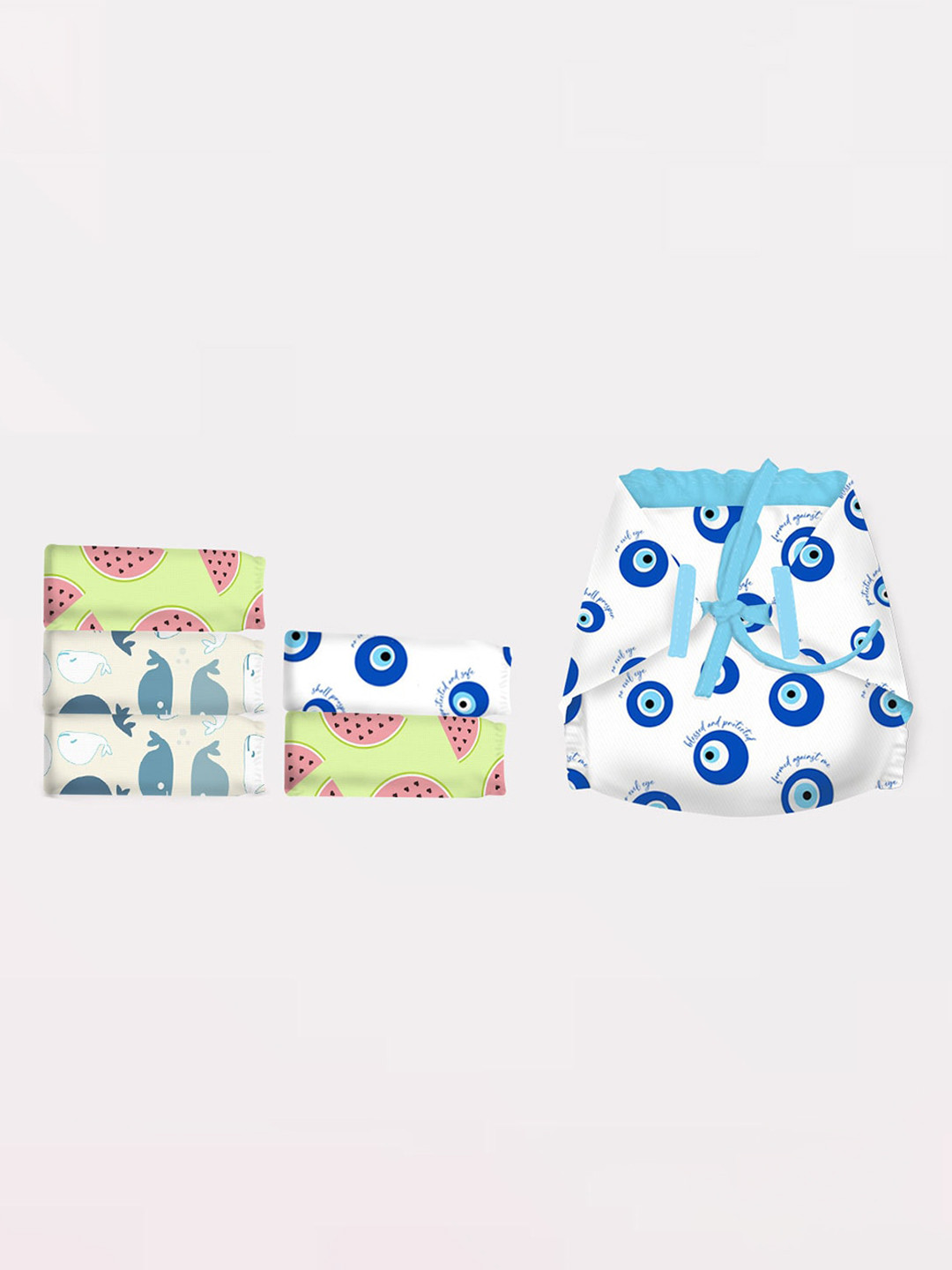 

Snugkins Set of 6 Playtime Trio Kids Printed Potty Training Pull-Up Pants, Blue