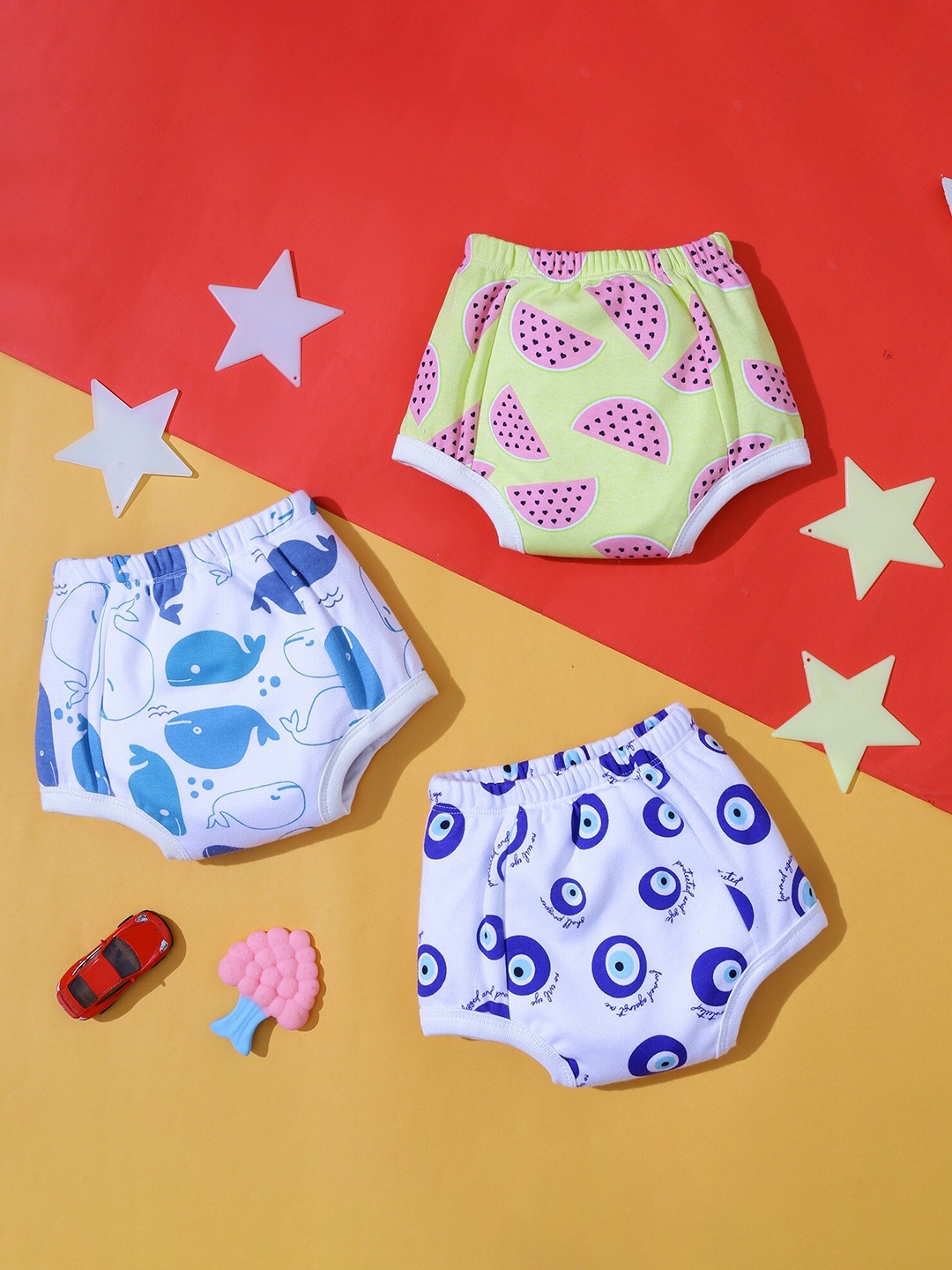

Snugkins Pack of 24 Unisex Pure Cotton Reusable Potty Training Pants, Blue