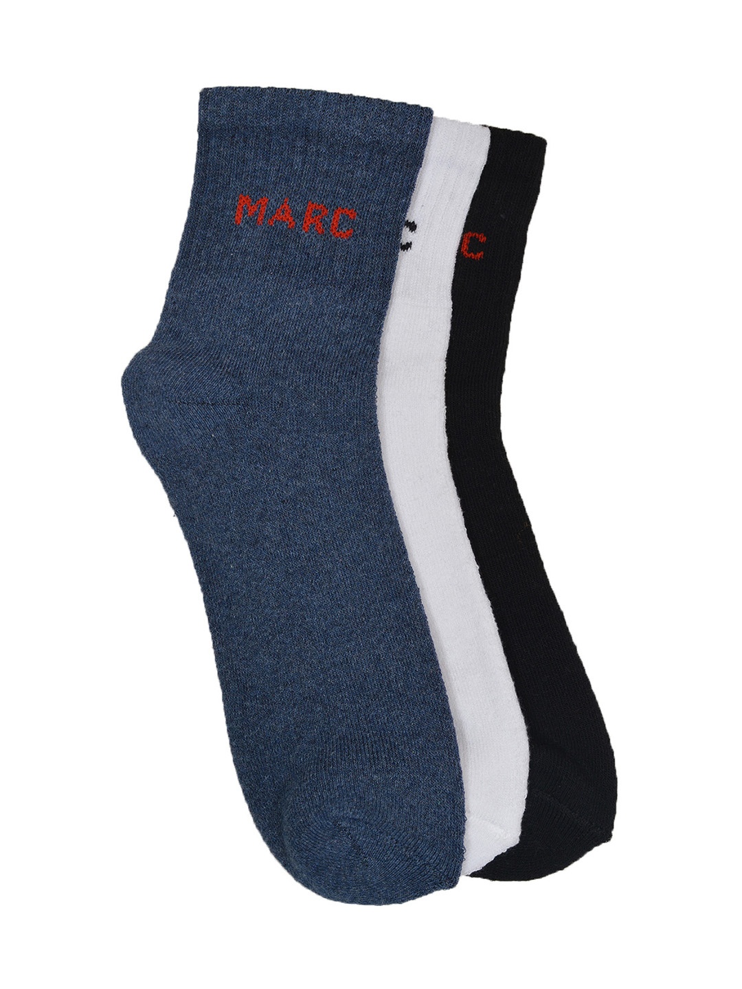 

MARC Men Set Of 3 Ankle-Length Socks, Navy blue