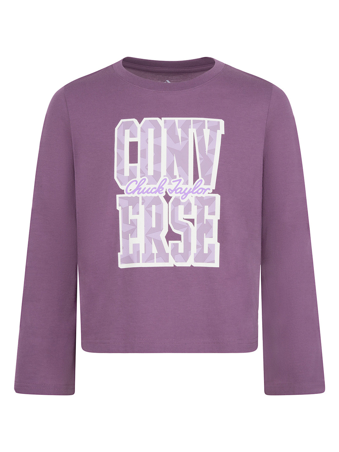 

Converse Girls Typography Printed T-Shirt, Purple
