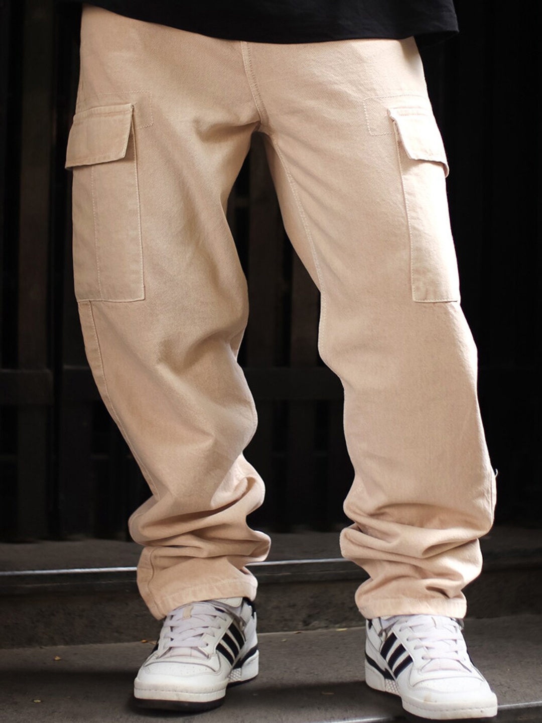 

Powerlook Men Mid-Rise Clean Look Jeans, Beige