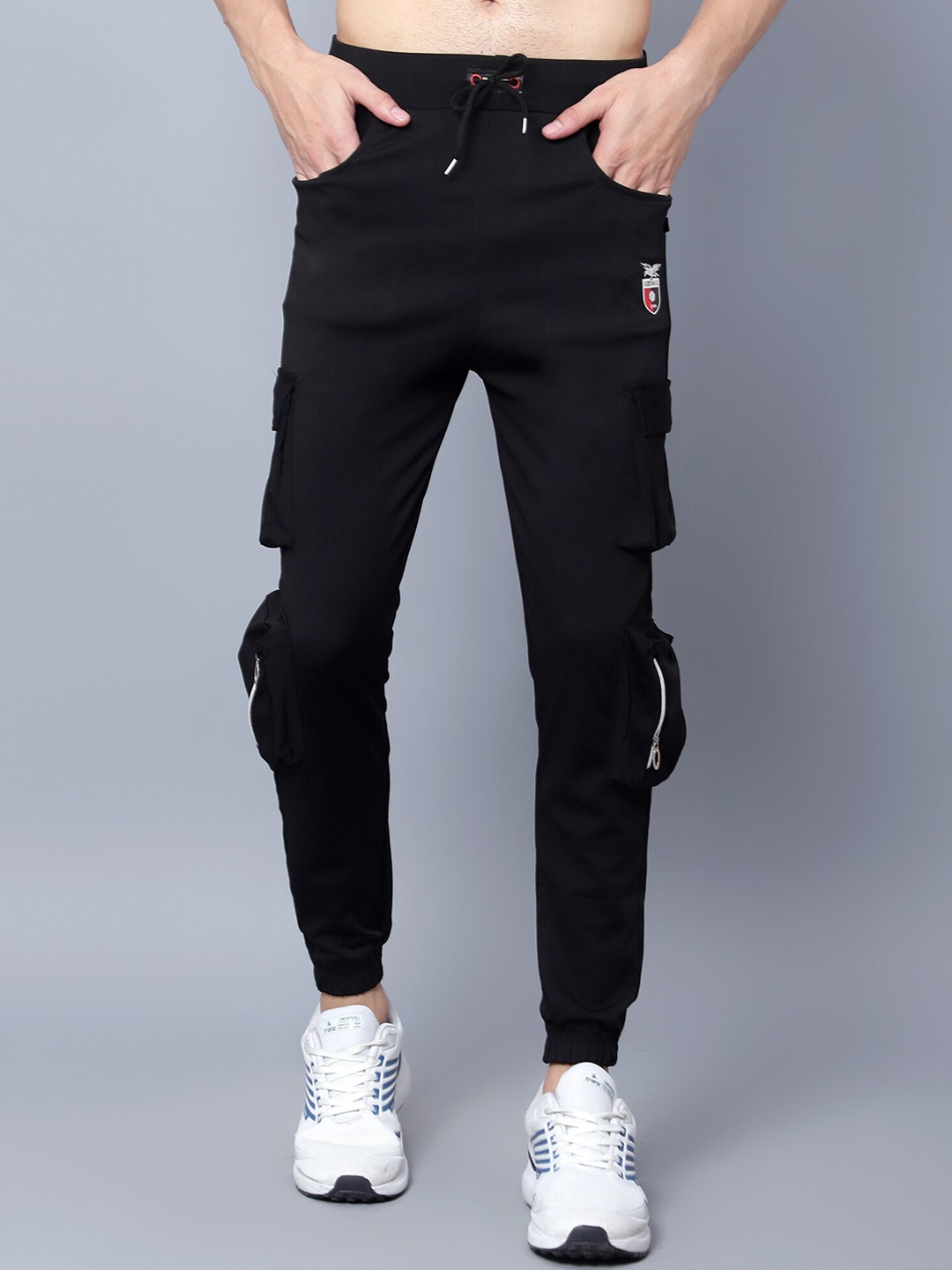

SKY HEIGHTS Men Slim-Fit Joggers, Black