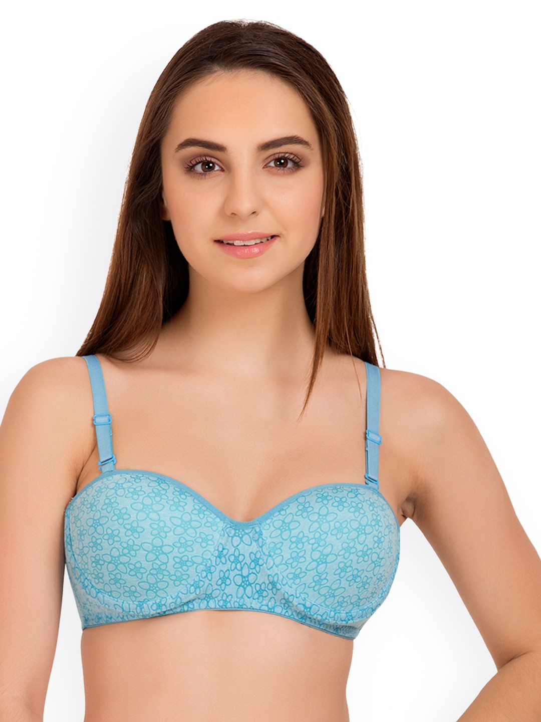 

Tweens Blue Printed Underwired Lightly Padded T-shirt Bra TW_1222PR