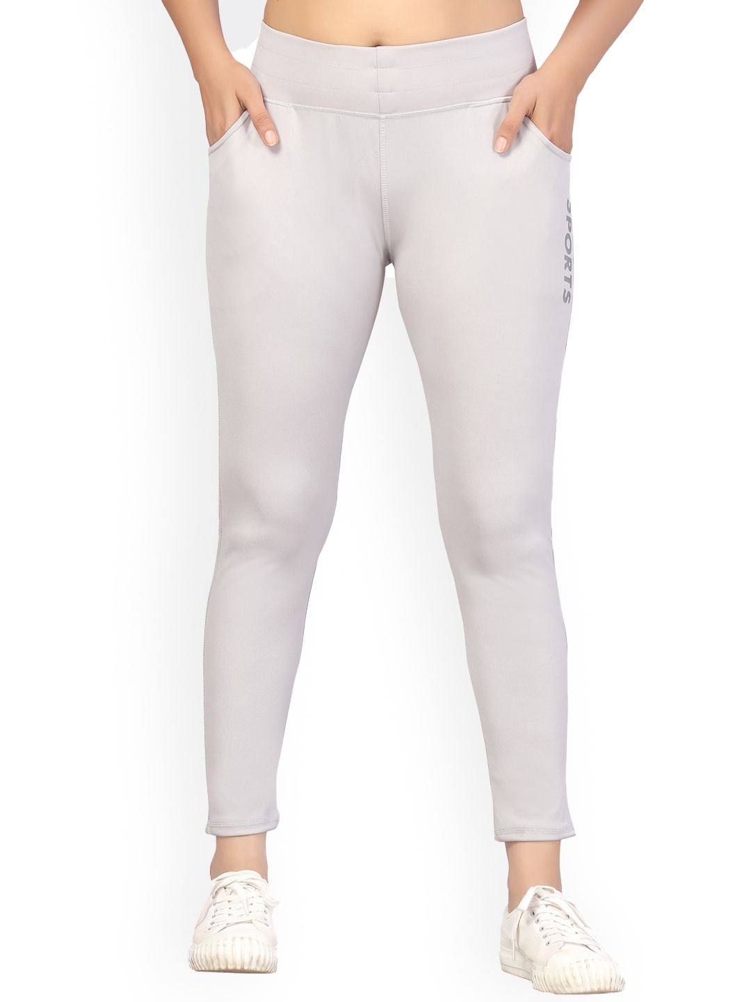 

BAESD Women Slim Fit Rapid-Dry & e-dry technology Sports Track Pants, Cream