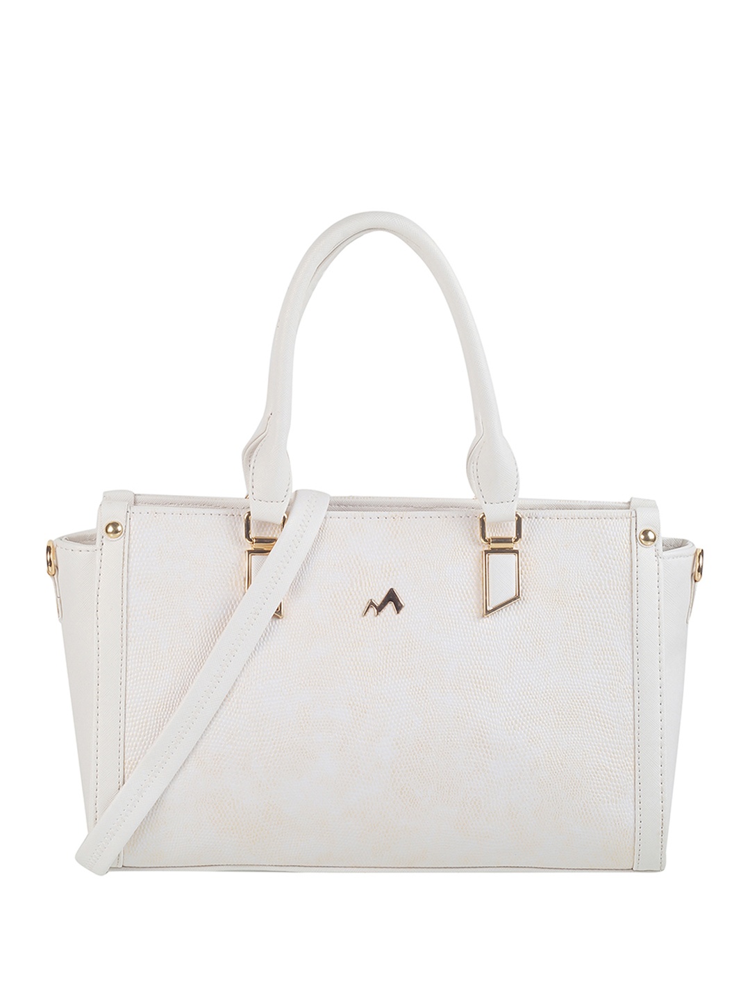 

Metro Textured Oversized Structured Handheld Bag, Beige