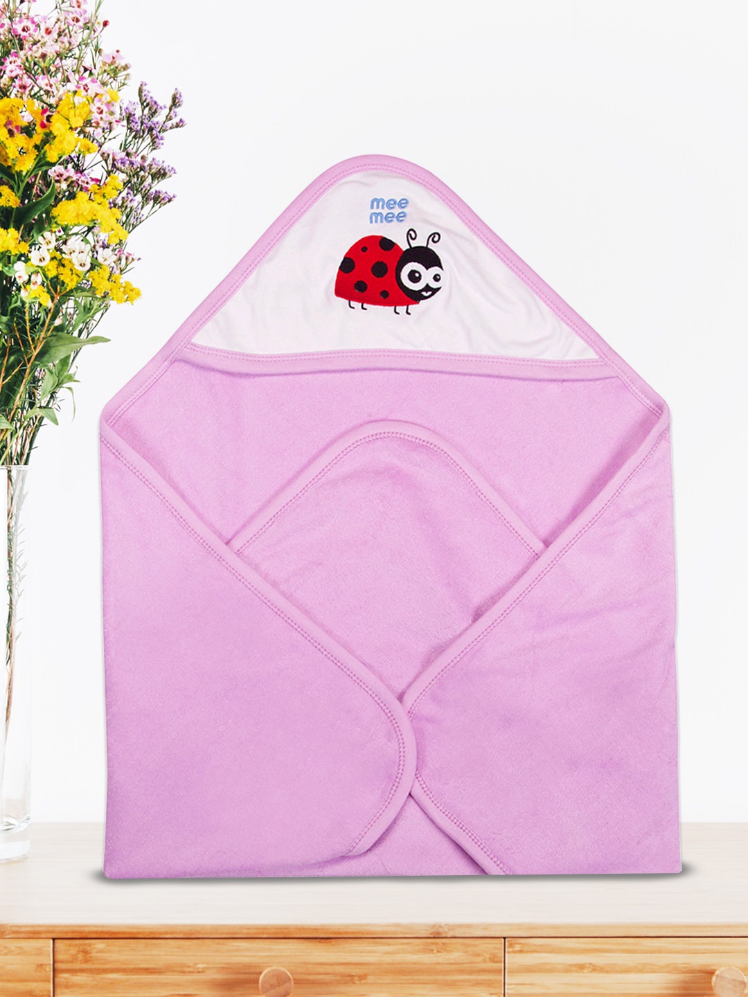 

MeeMee Unisex Kids Purple Bamboo Cotton Bath Towel