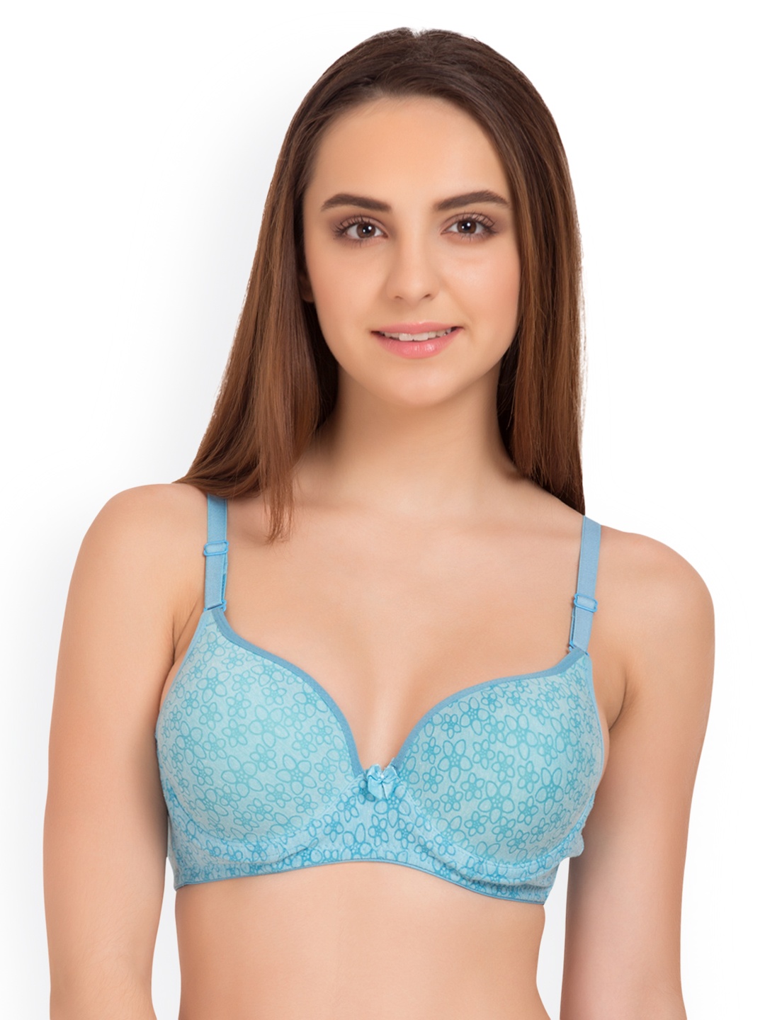 

Tweens Blue Printed Underwired Lightly Padded T-shirt Bra TW_1522PR