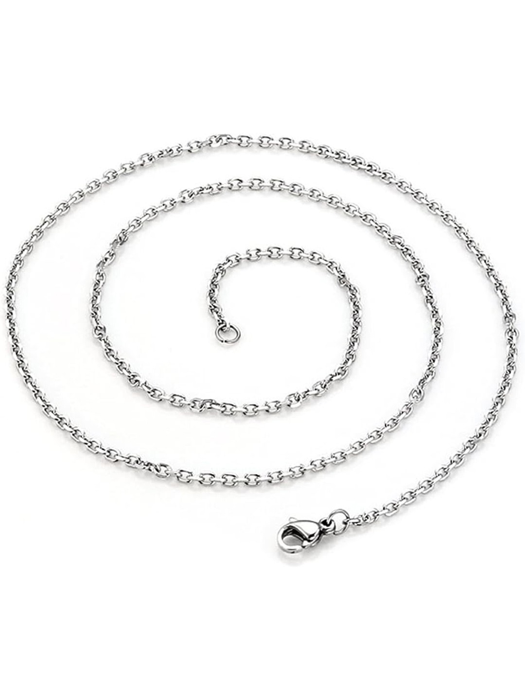 

AkashKrishna Men Silver-Plated Vertical Bar Locket Pendant With Chain