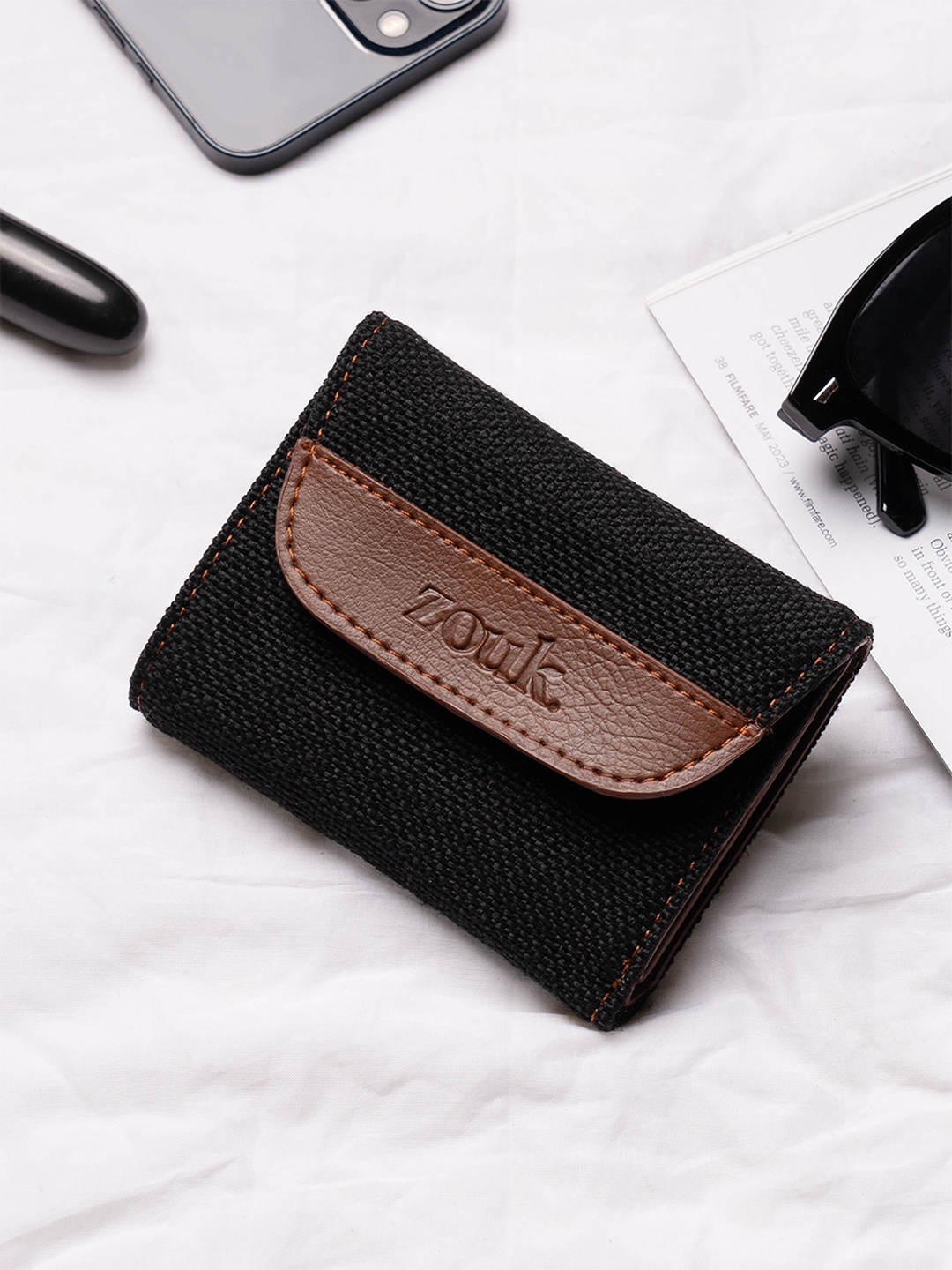 

ZOUK Three Fold Wallet, Black