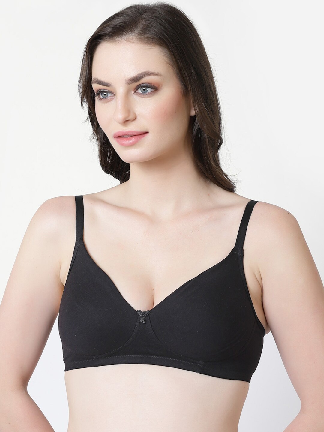 

Inner Sense Full Coverage Non Padded Anti Odour Everyday Bra With Anti Microbial, Black