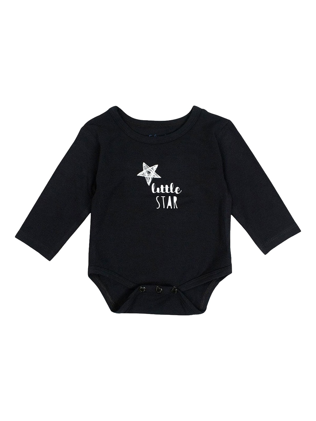 

Softsens Little Rockstar Infants Printed Bodysuit, Black