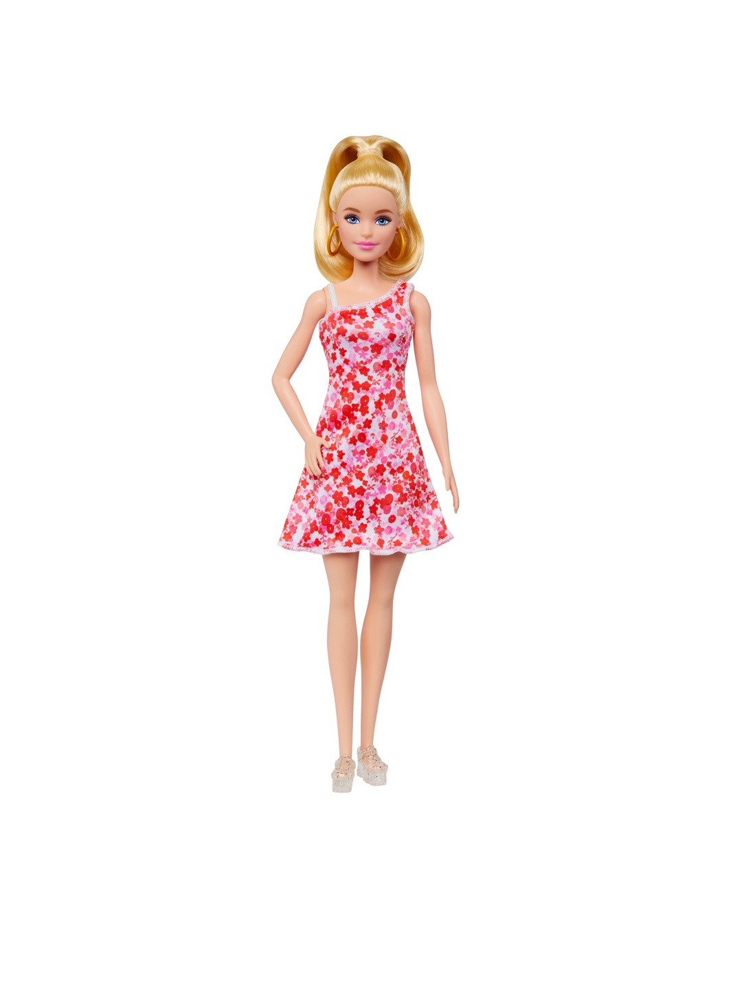 

Barbie Fashionistas Doll with Curly Brown Hair and Graffiti-Print T-Shirt Dress, Assorted