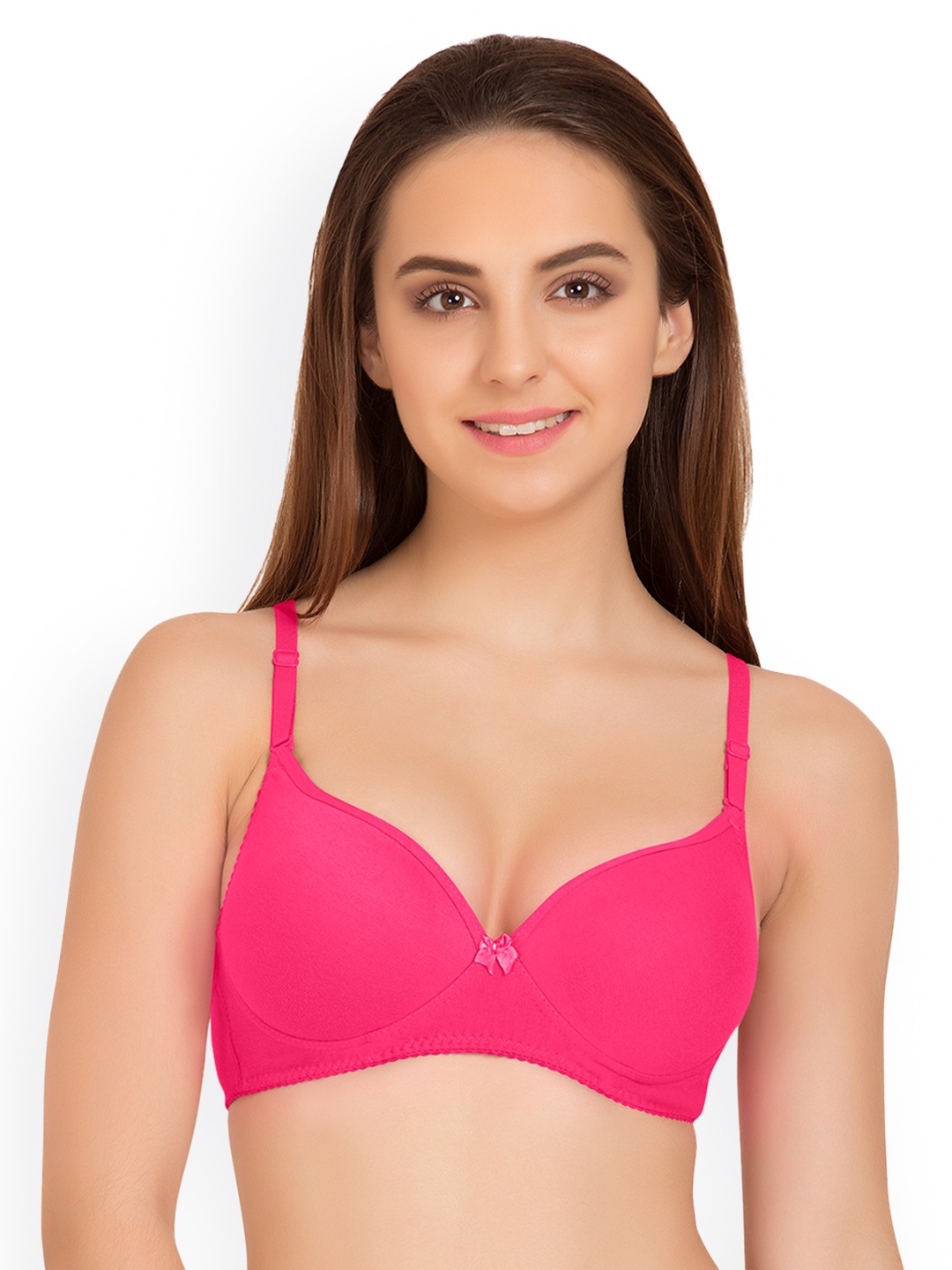 

Tweens Pink Solid Non-Wired Heavily Padded Balconette Bra TW_1520DPK