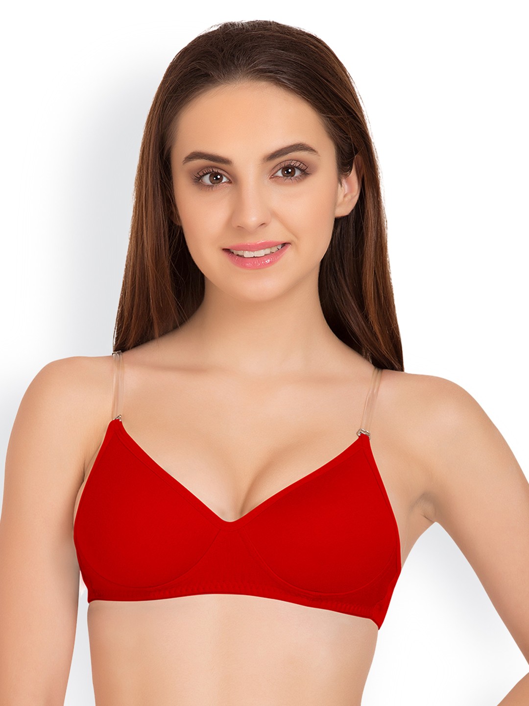 

Tweens Red Solid Non-Wired Heavily Padded T-shirt Bra TW_1315RD