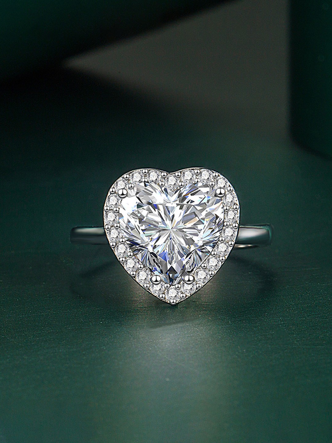 

Designs & You Silver-Plated CZ-Studded Finger Ring