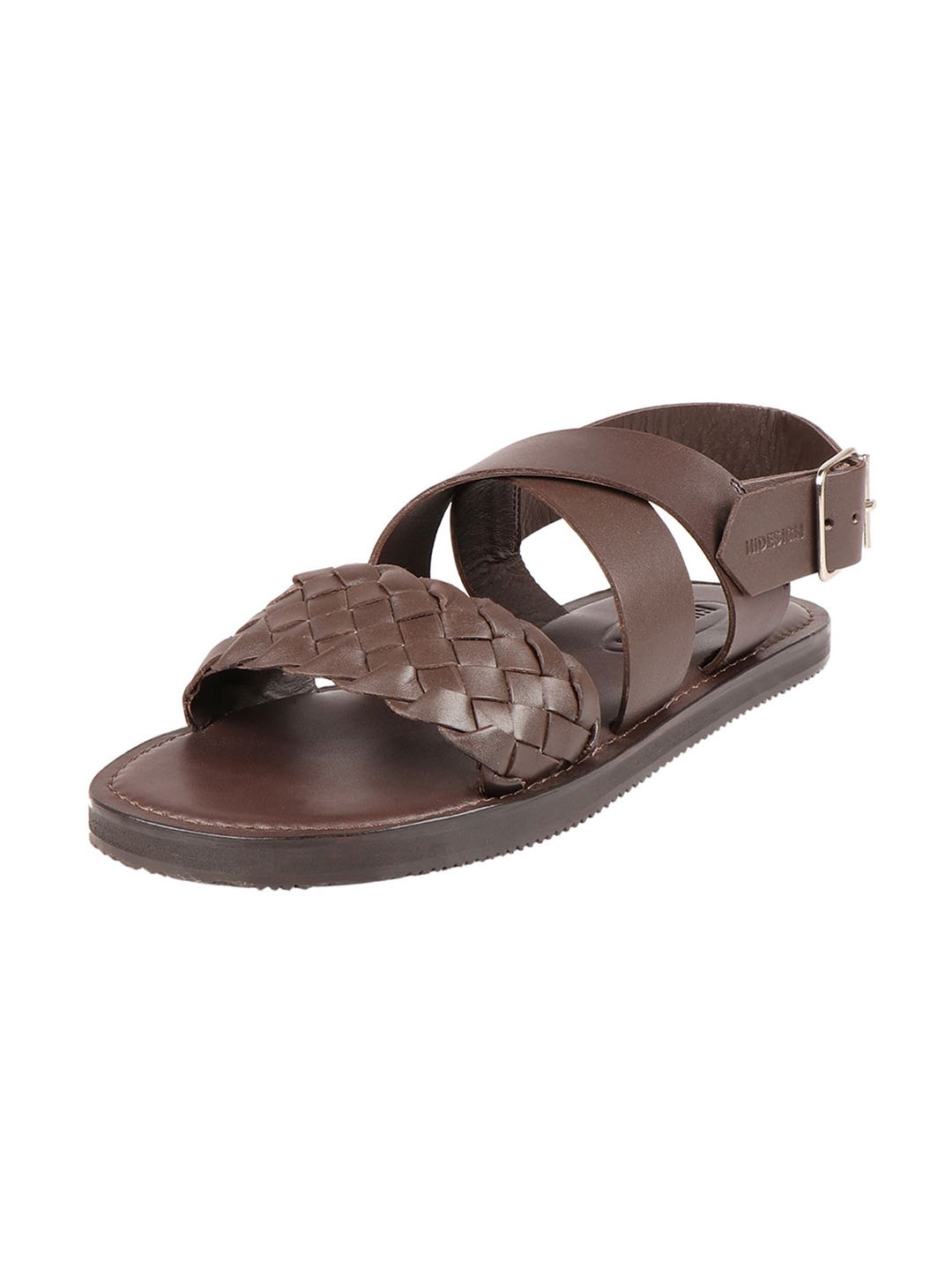 

Hidesign Men Brown Leather Comfort Sandals