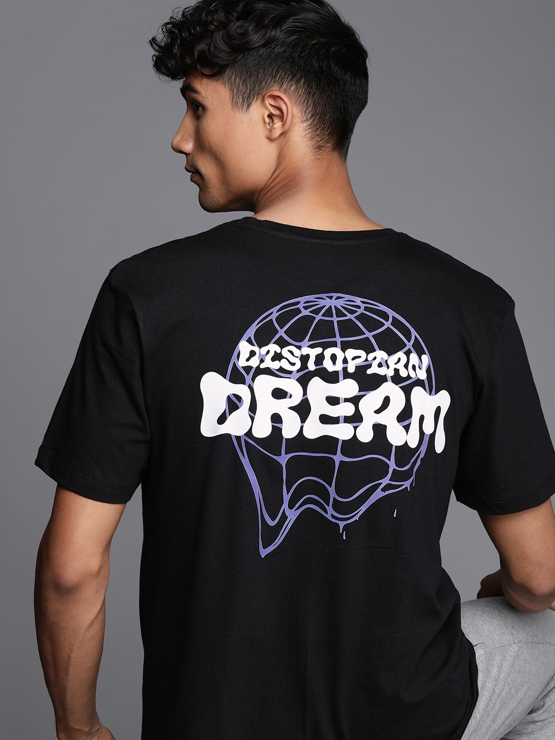 HRX by Hrithik Roshan Men Graphic Printed T-shirt, Black