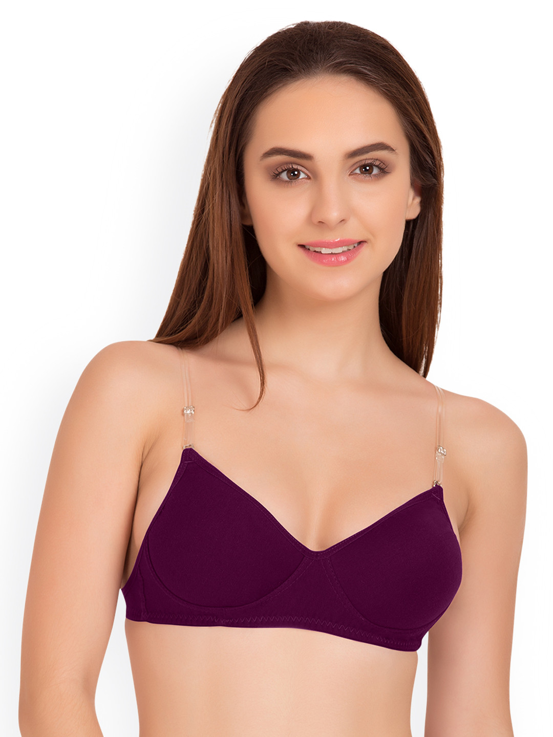

Tweens Purple Solid Non-Wired Heavily Padded T-shirt Bra TW_1315DPR