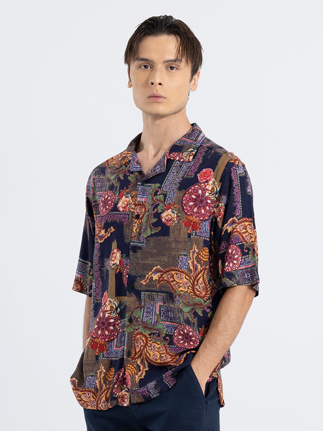 

Snitch Classic Ethnic Motifs Printed Casual Shirt, Multi