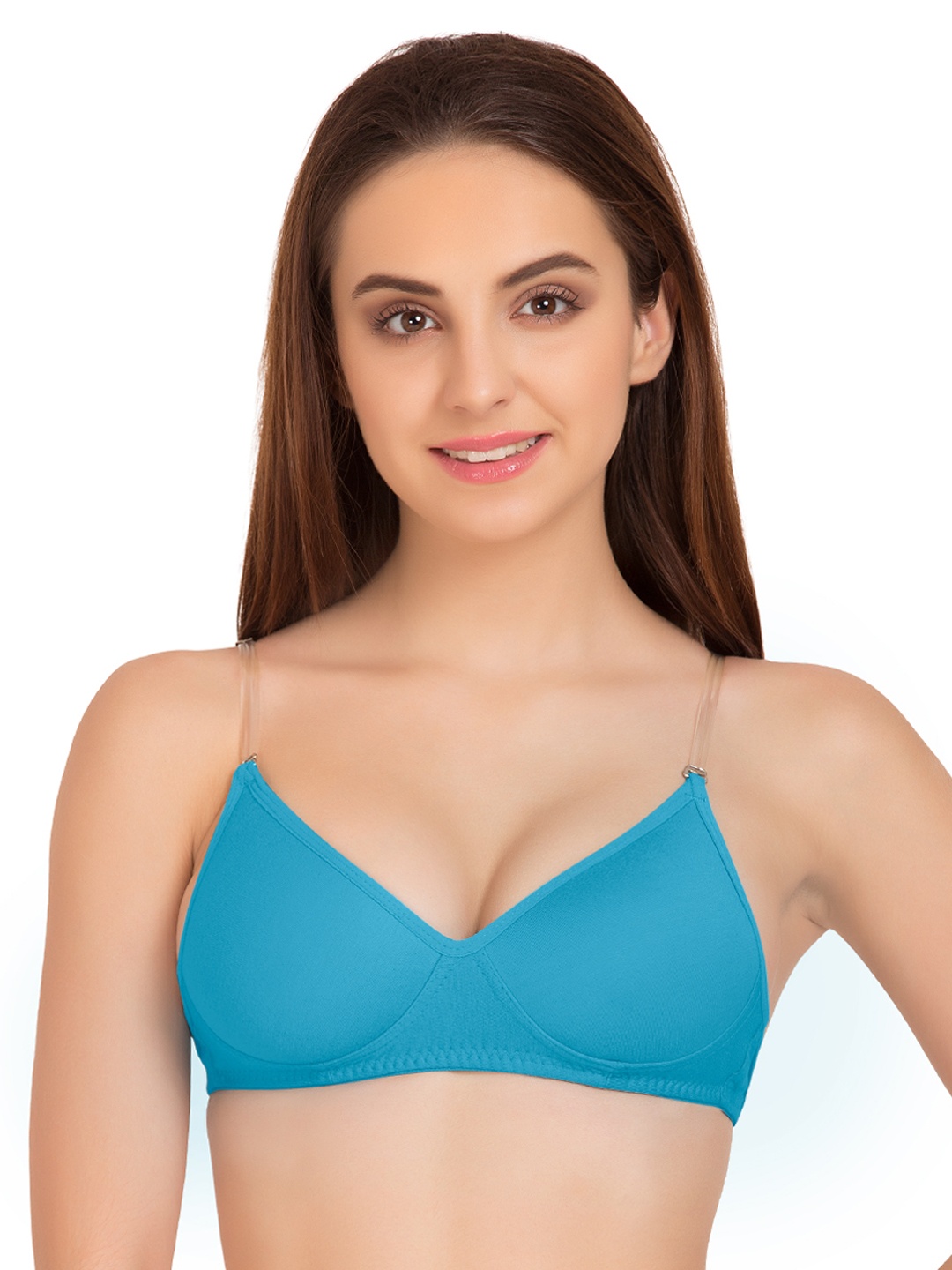 

Tweens Blue Solid Non-Wired Heavily Padded T-shirt Bra TW_1315TBLU