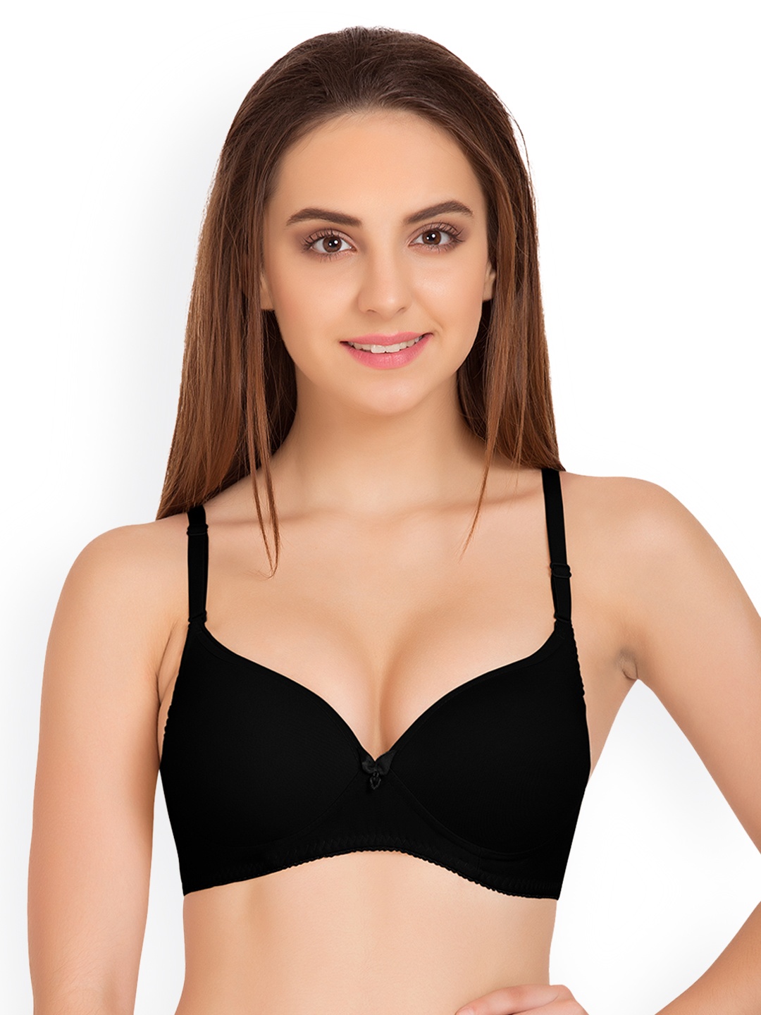 

Tweens Black Solid Non-Wired Heavily Padded Balconette Bra TW_1520BL