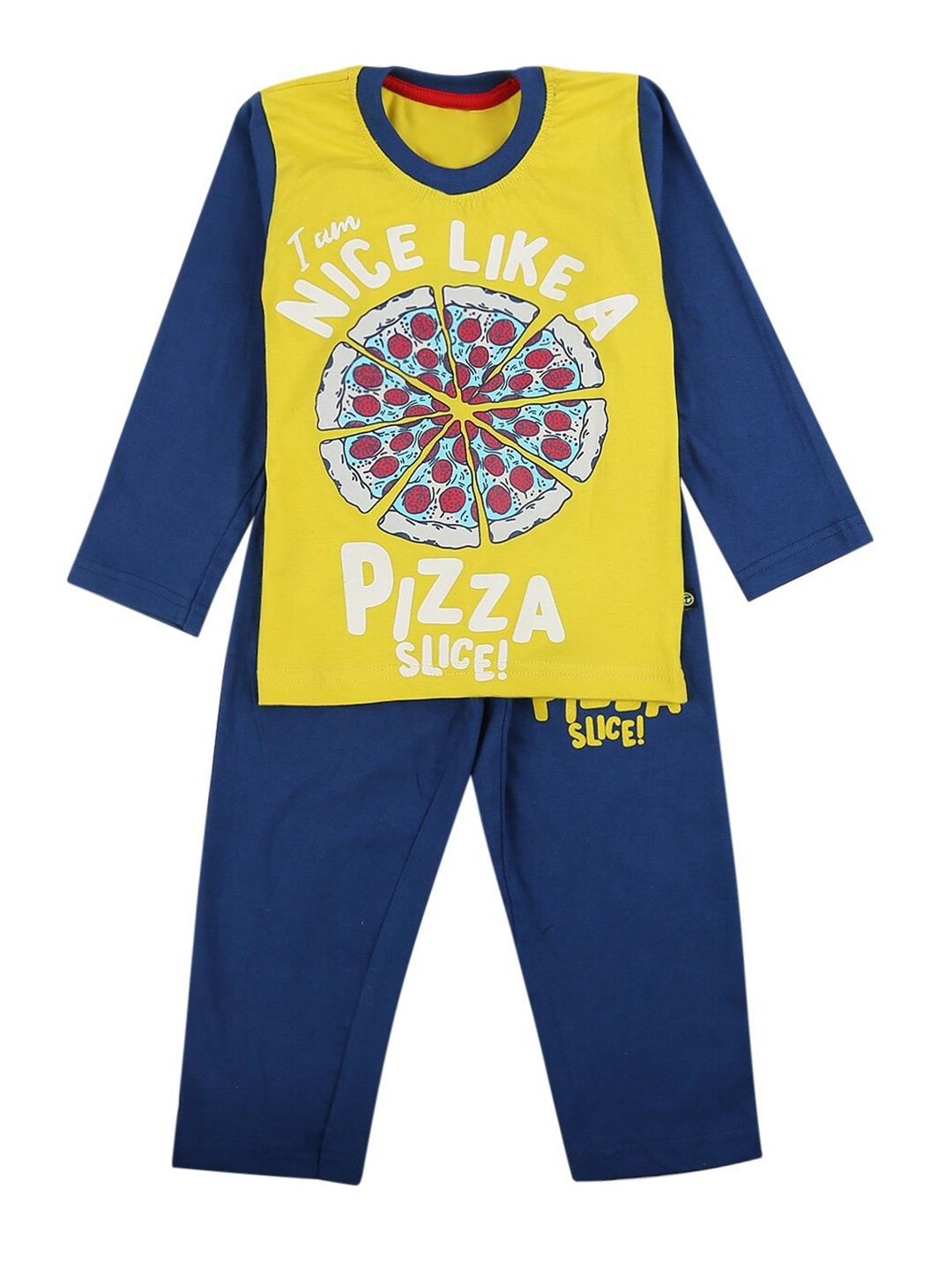 

V-Mart Kids Printed Pure Cotton T-shirt With Shorts, Yellow