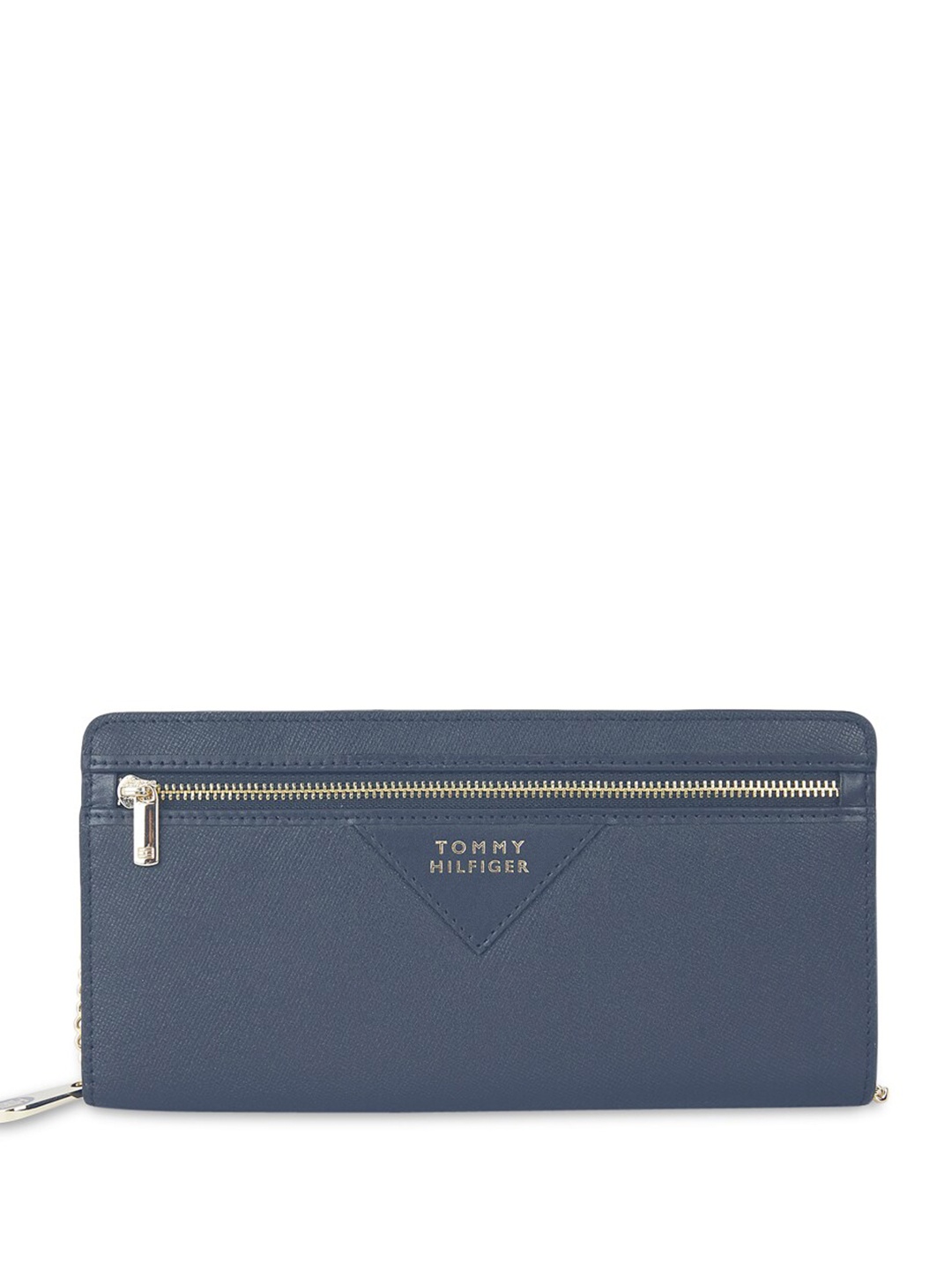 

Tommy Hilfiger Women Textured Zip Detail Zip Around Wallet, Navy blue