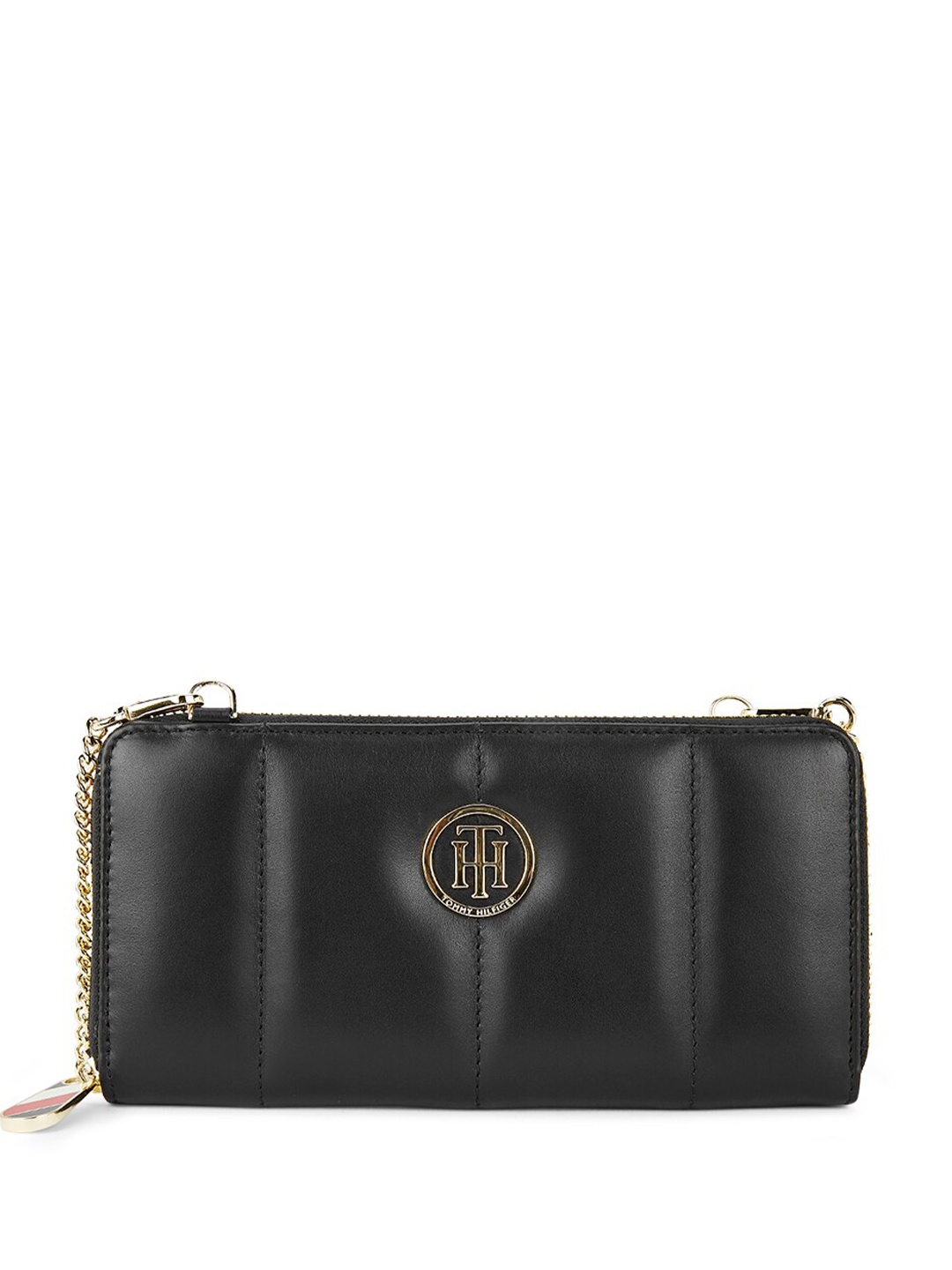 

Tommy Hilfiger Women Zip Around Wallet, Black